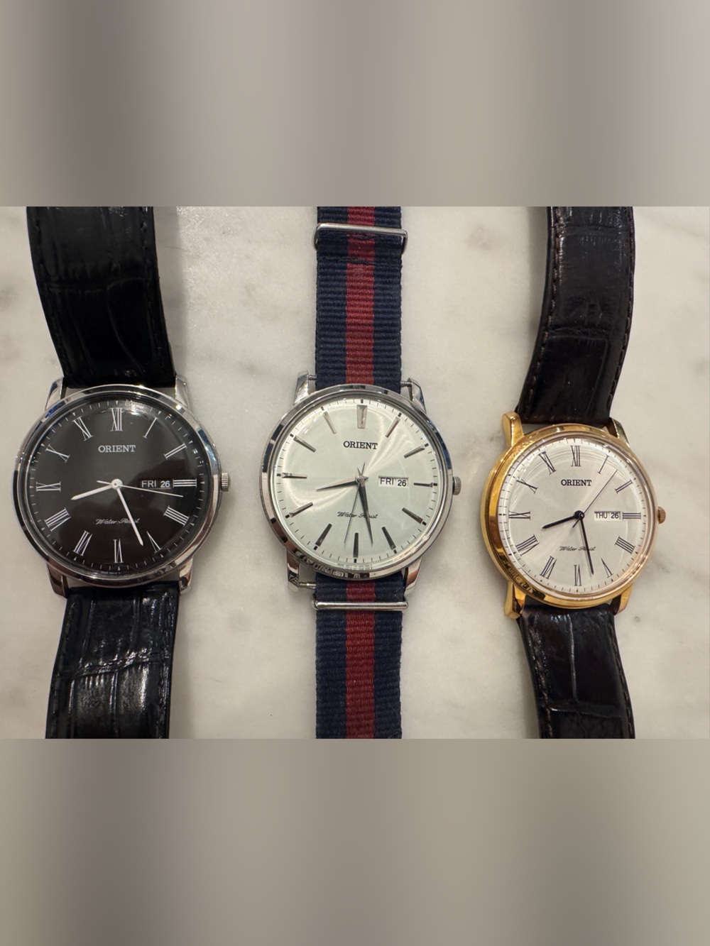 Lot of Orient Classic Men's Dress Watch - Black, Silver, Gold Options